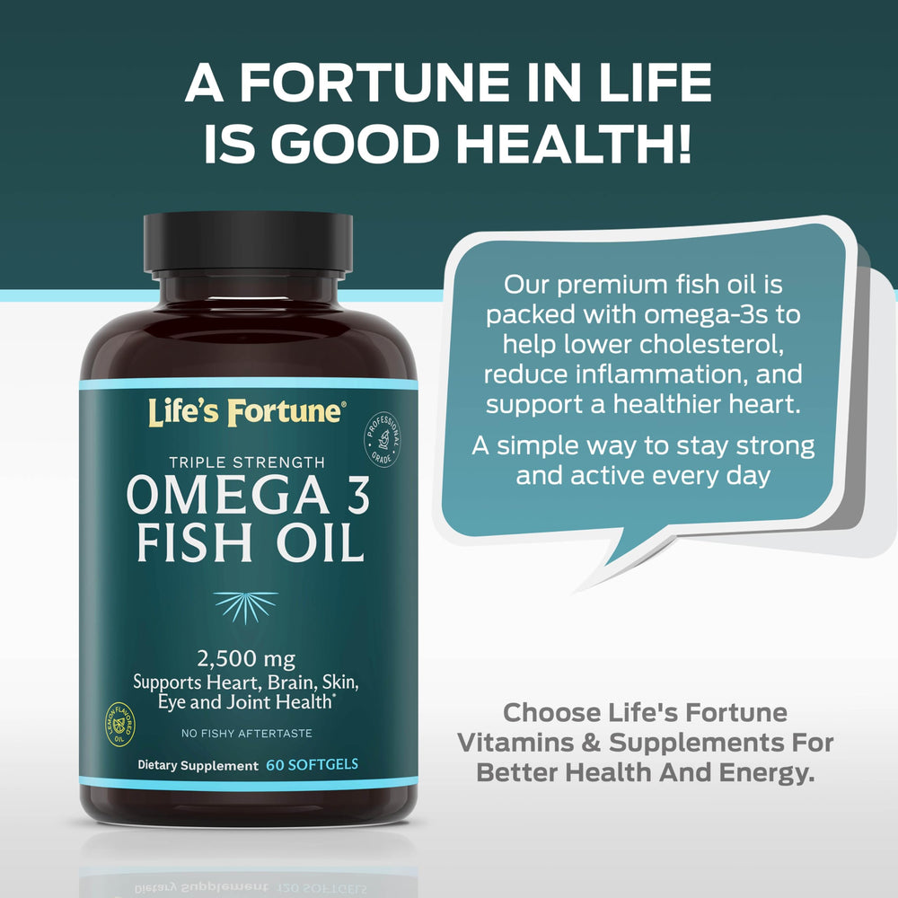 Packaging box emphasizing health-forward omega-3 benefits