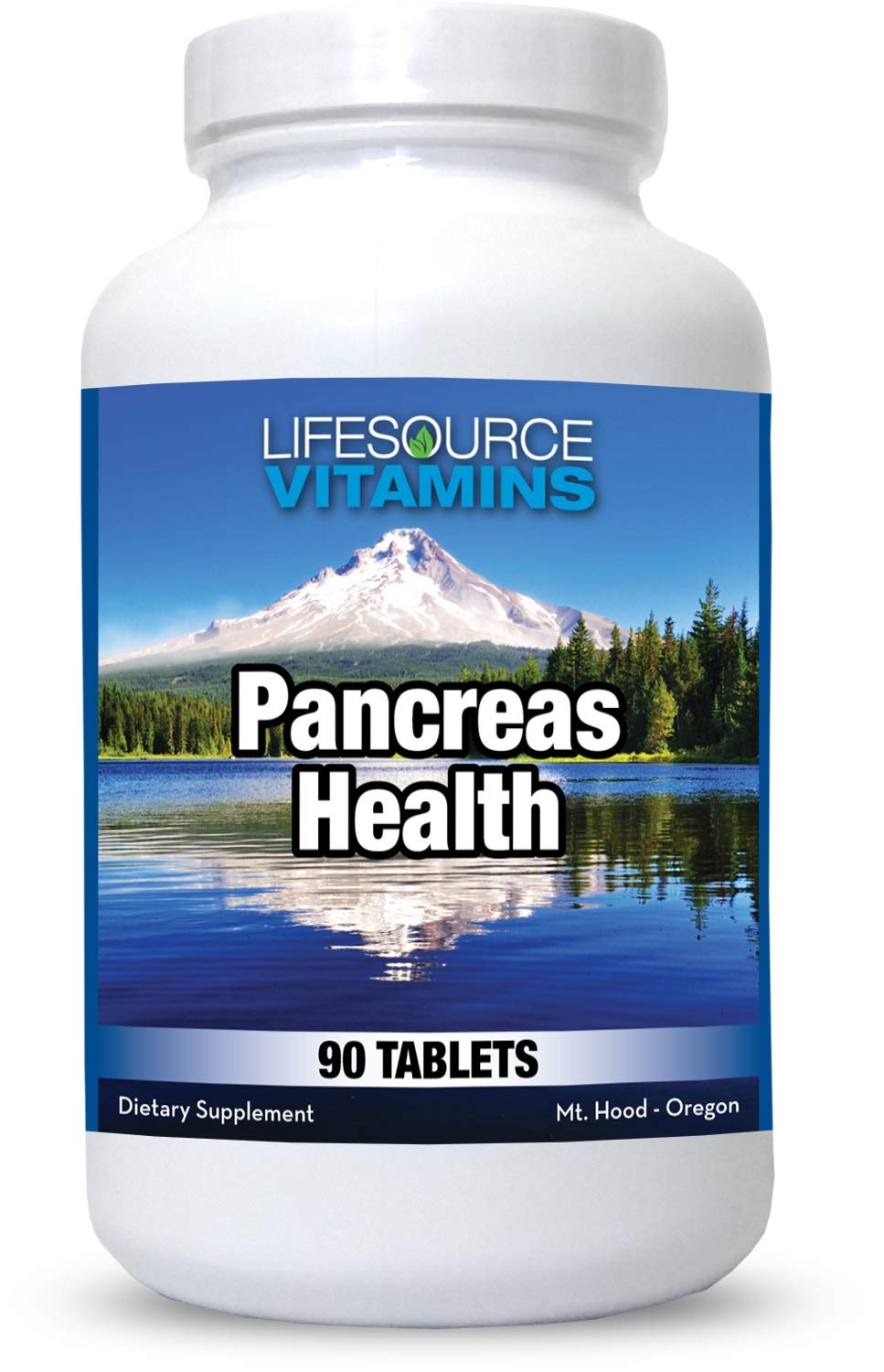 LifeSource Pancreas Health bottle with label suggesting digestive support