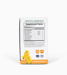 Lifestyle Awareness Teas steeping Schisandra and lemongrass releasing fruity aroma.