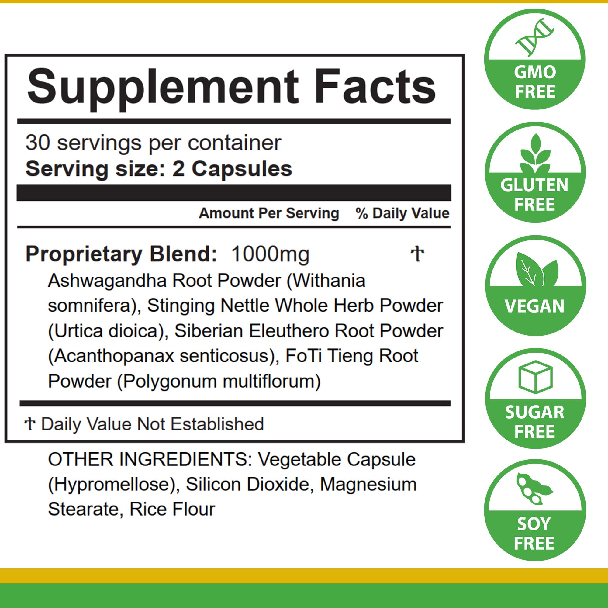 Life Tones Energy packaging display with clear label for informed choice
