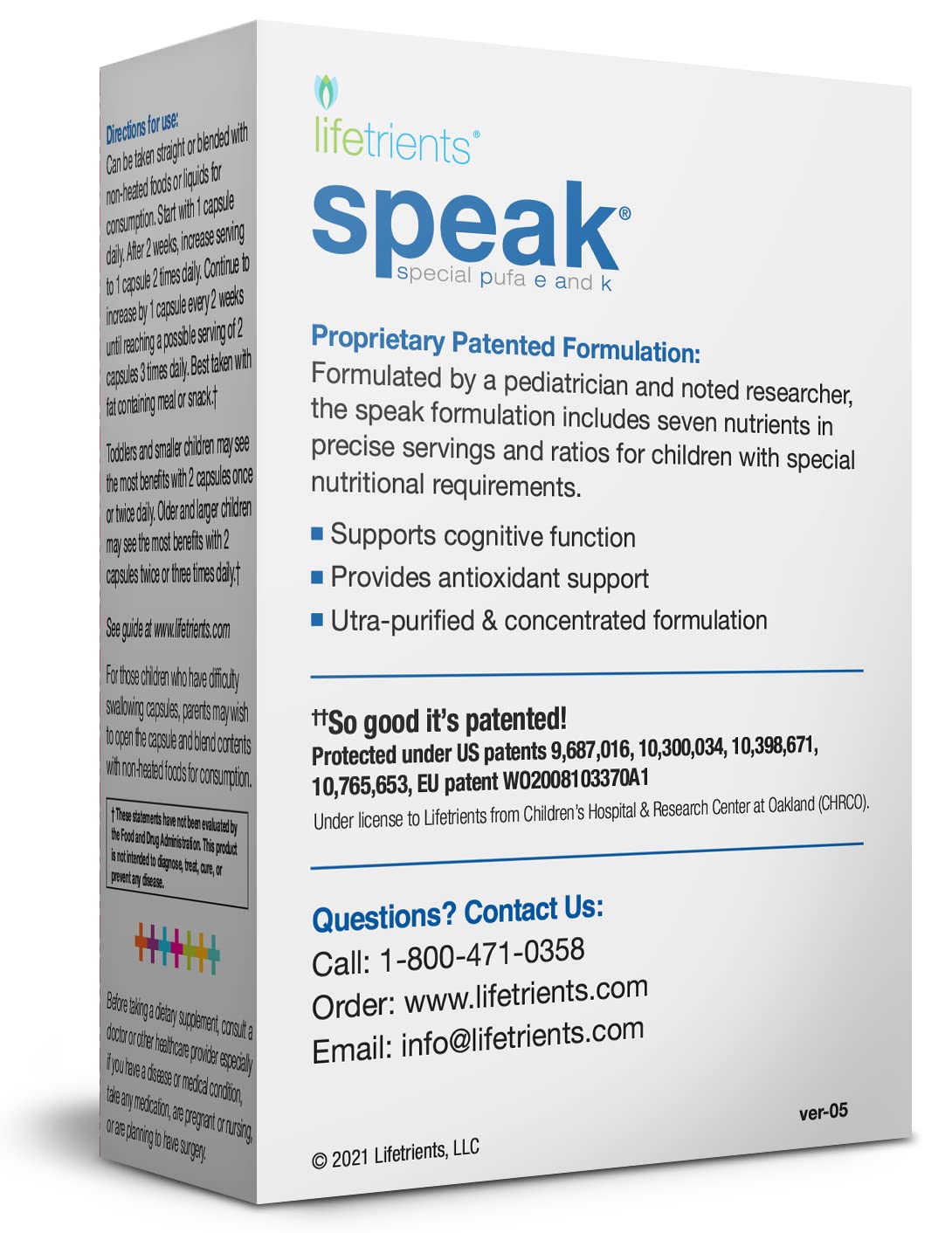 Close-up of Lifetrients Speak softgel capsule with omega-3 nutrients