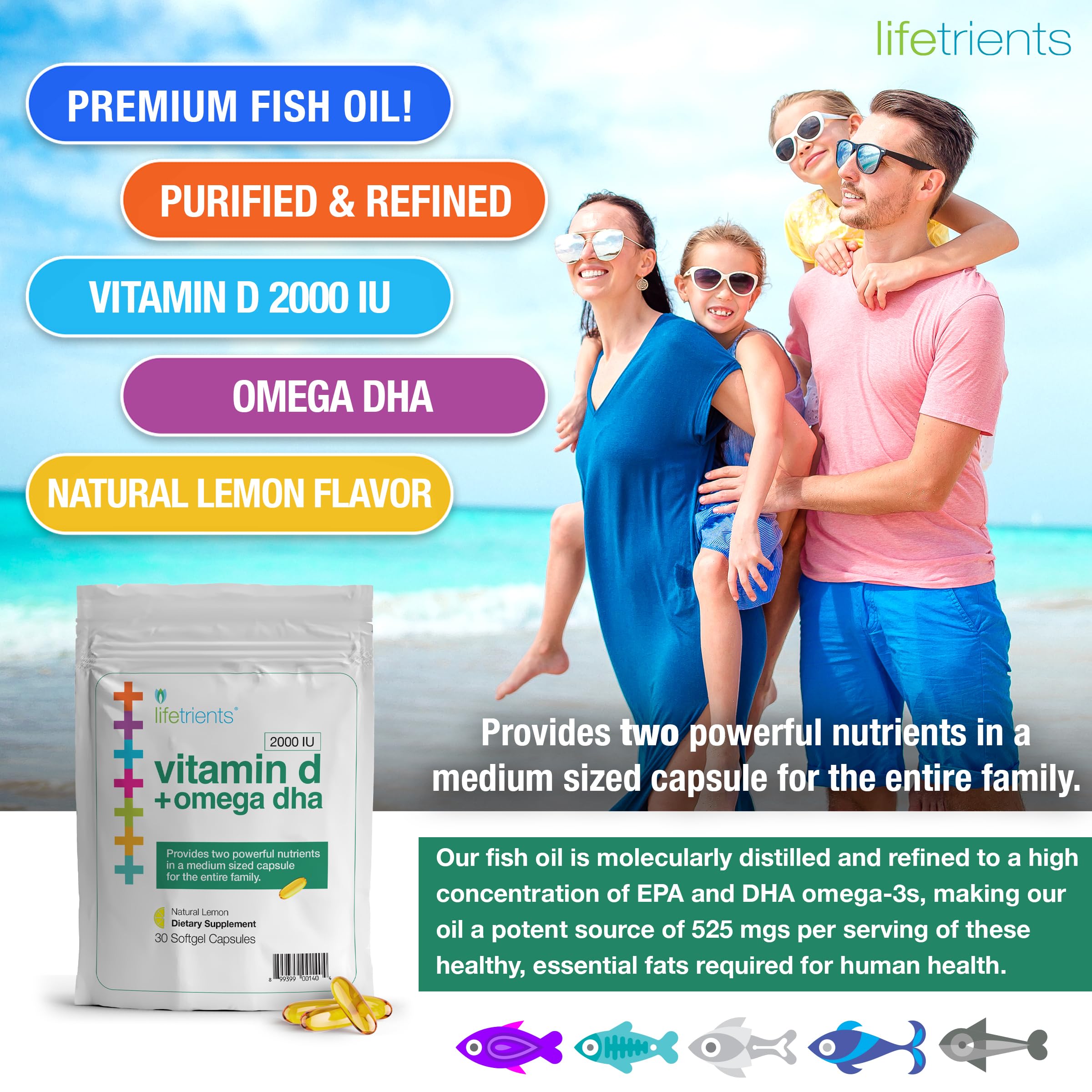 Lifetrients Vitamin D3 2000 IU softgels bottle; convenient vitamin D for daily wellness.