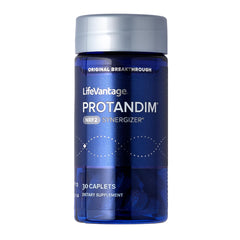 LifeVantage Protandim Nrf2 Synergizer bottle with capsules supports cellular health.