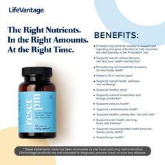 LifeVantage Reset PM circadian-friendly formula aids sleep rhythm and morning refreshment.