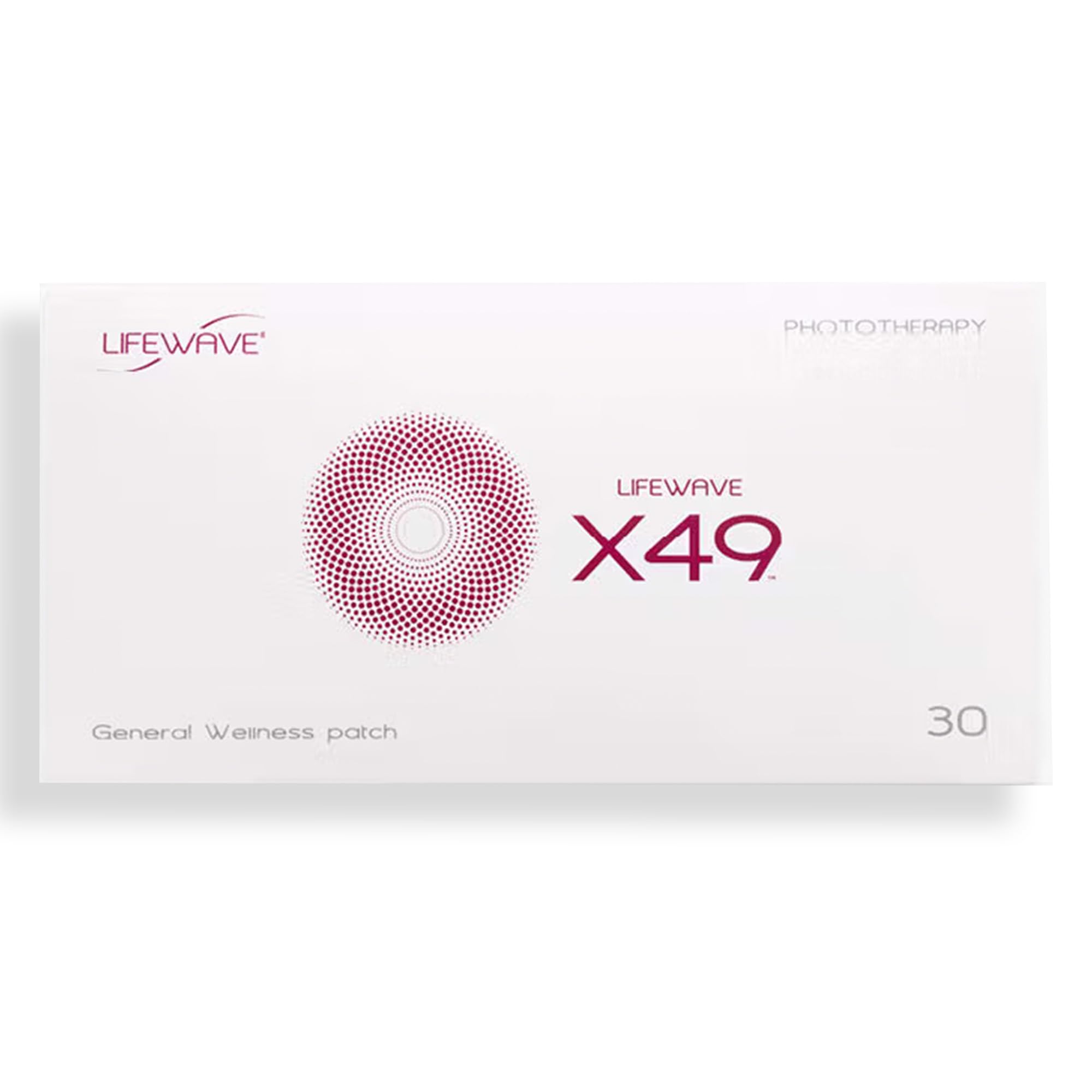 LifeWave X49 patches closeup packaging for convenient daily use.