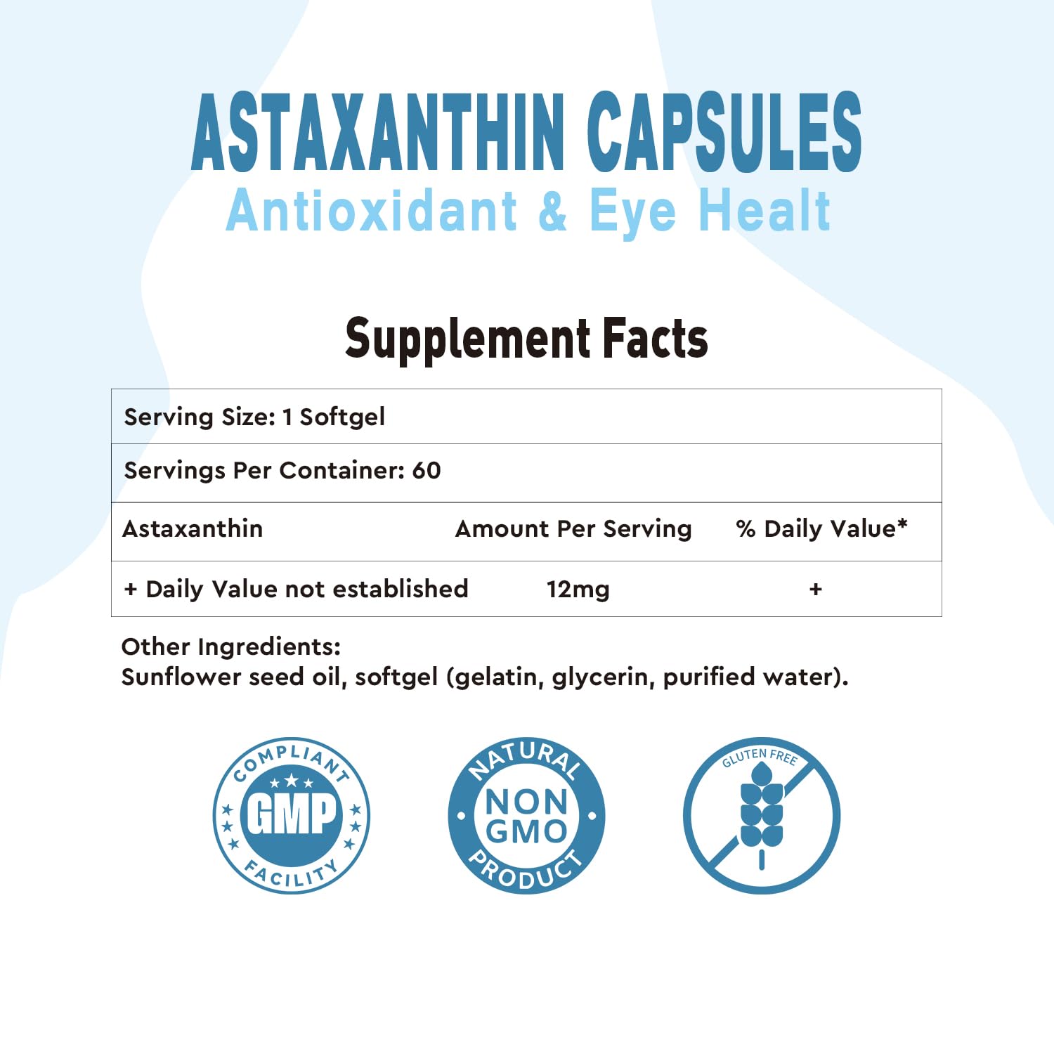 LIFEWORTH Astaxanthin bottle beside a glass of water for easy routine.