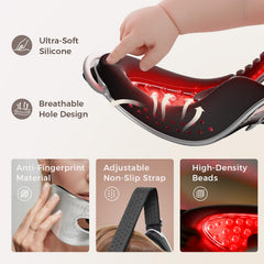 LifeZoom lightweight portable red light mask suitable for home, office, or travel.