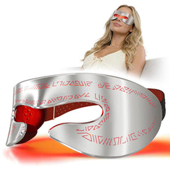 LifeZoom red light eye mask with dual chip LEDs for focused eye area exposure.