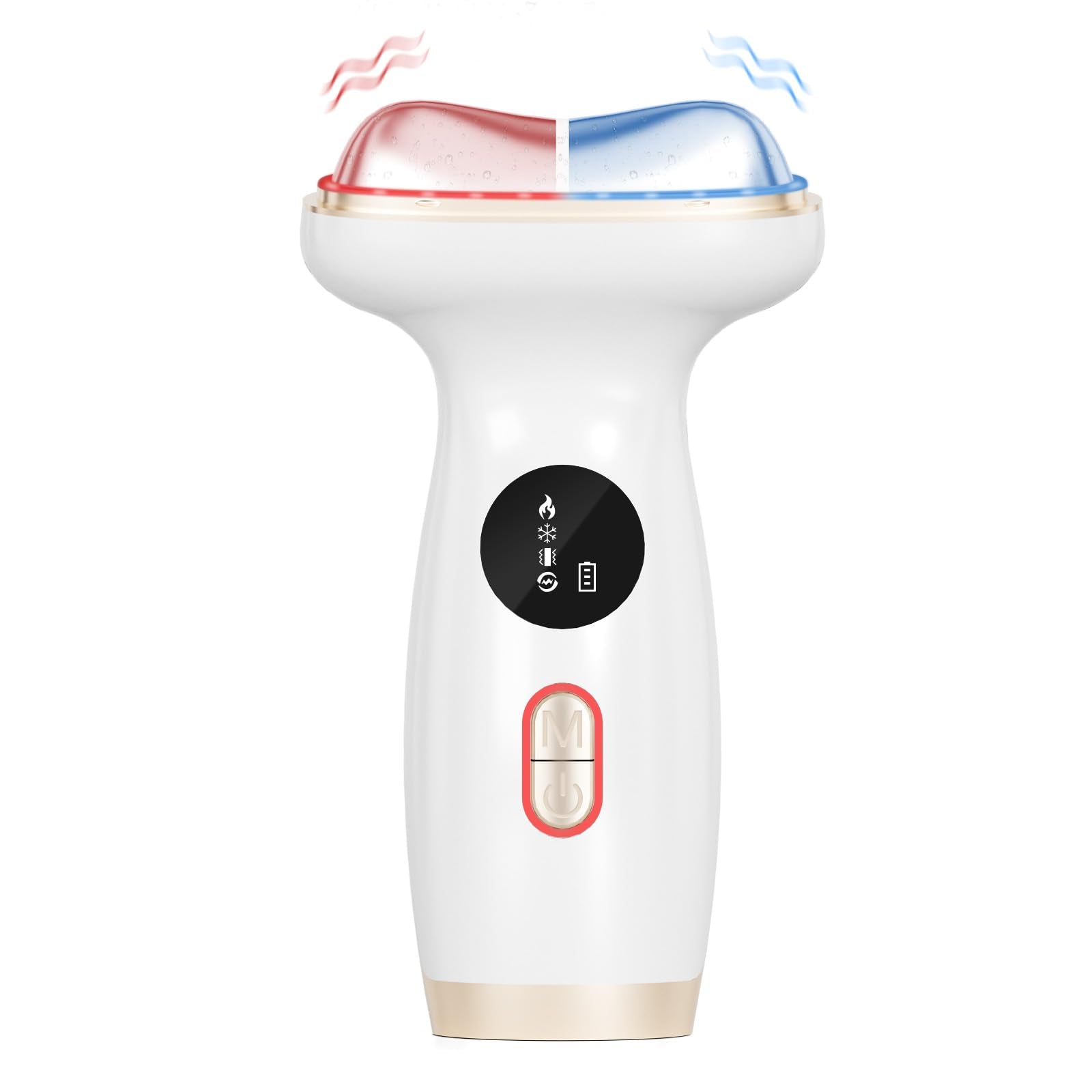 Lifiora Cold Heat facial massager close-up for enhanced absorption.