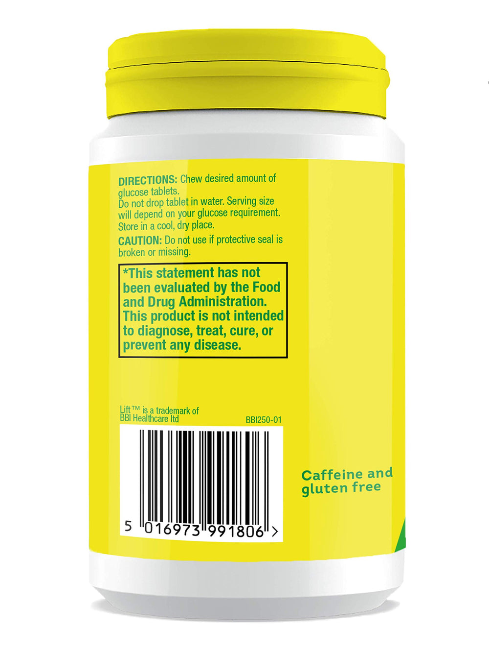 Lift Glucose kid-friendly packaging suitable for family on-the-go use.