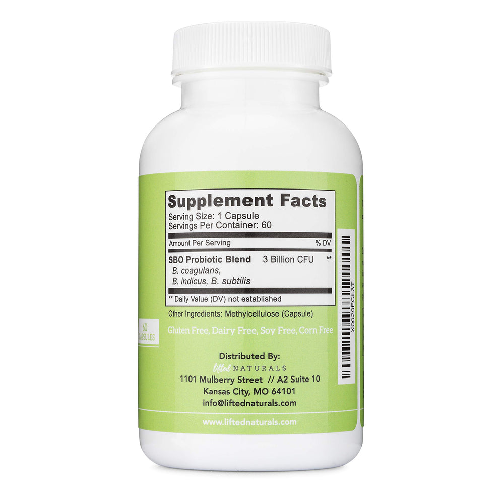 Daily-use scene with Lifted Naturals bottle for digestive comfort