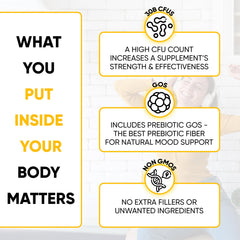 Lifted Naturals prebiotic GOS included to nourish beneficial bacteria.
