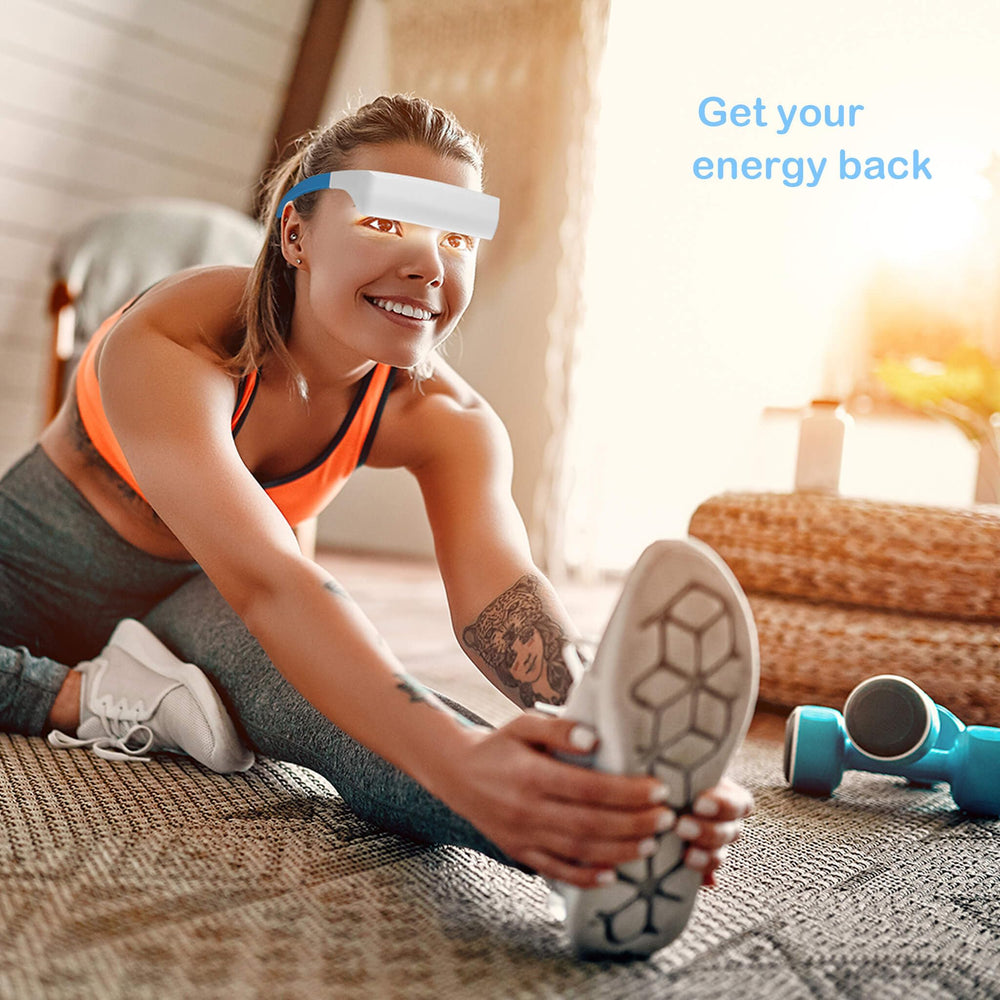 Light Therapy Glasses compact and lightweight for travel and daily use.