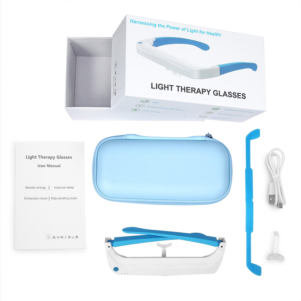 Light Therapy Glasses UV-free light for eye comfort during use.