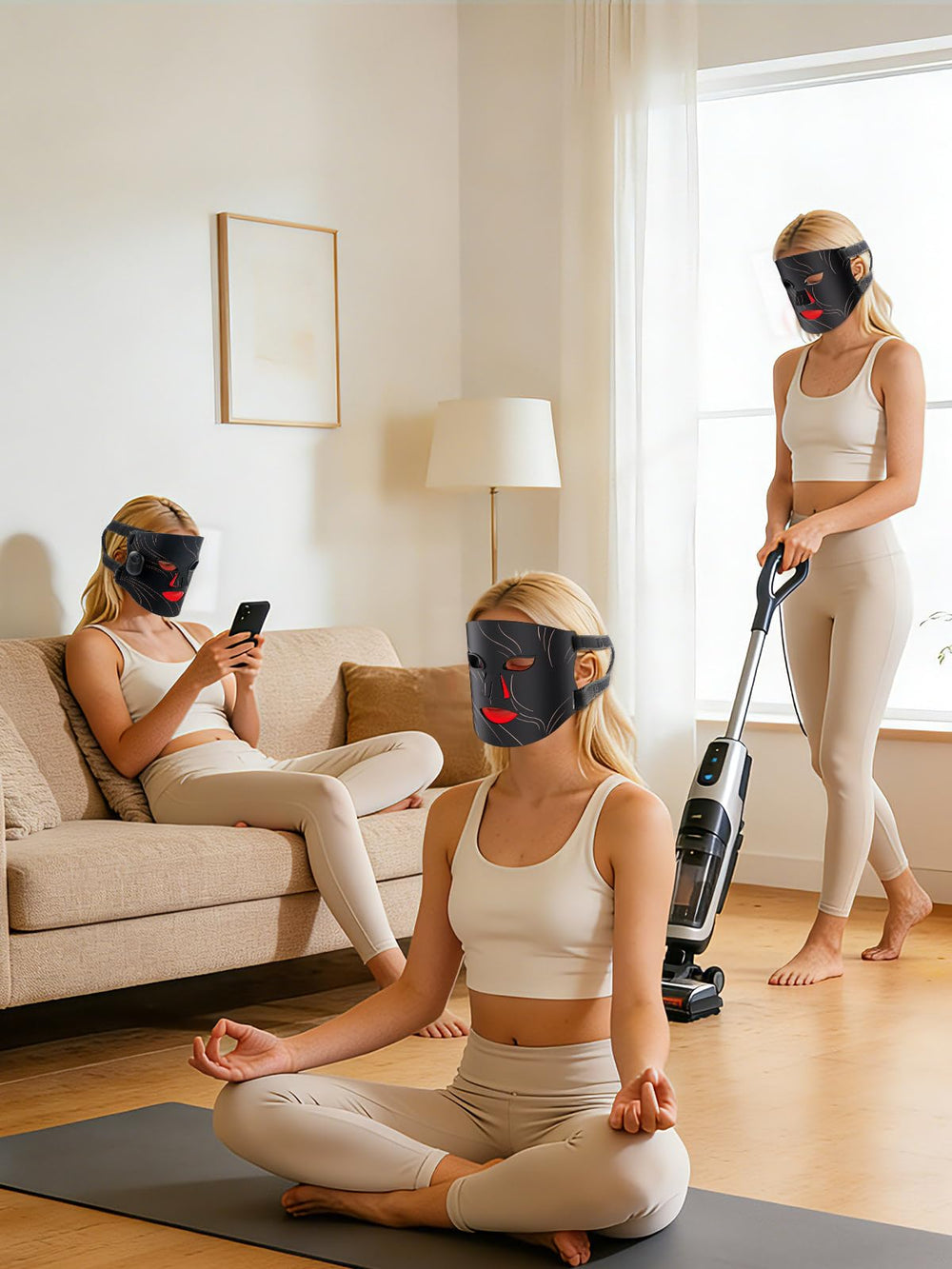LightinMax travel ready mask enables portable red light therapy