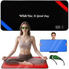 Lightium front view with red-blue therapy pad for full-body light exposure