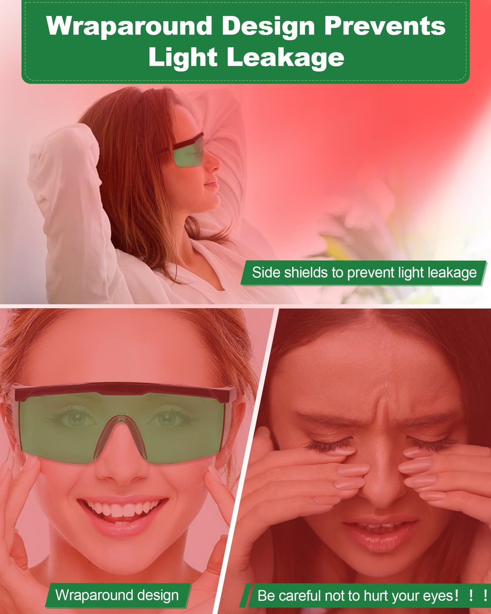LIGHTMEUP clear vision while using devices during therapy.