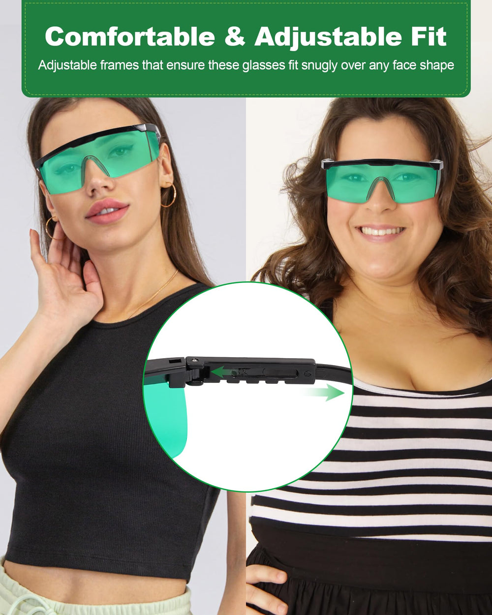 LIGHTMEUP infrared therapy glasses are compatible with multiple red light devices.