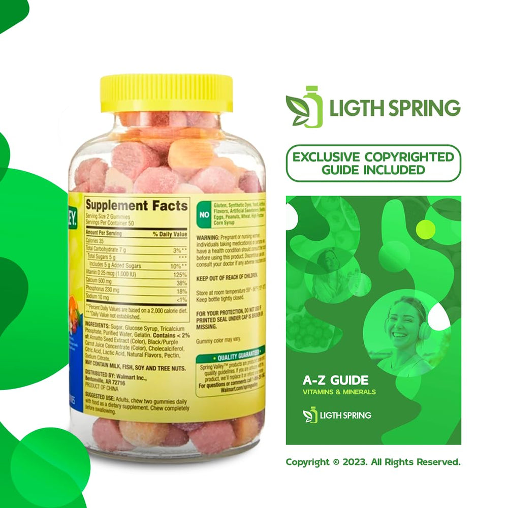 Lightspring Calcium Plus Vitamin D flavors assorted for daily enjoyment