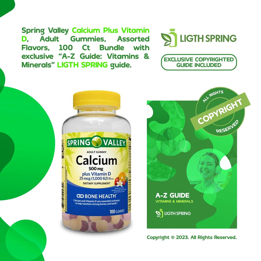 Lightspring Calcium Plus Vitamin D label highlights gluten-free and non-GMO status