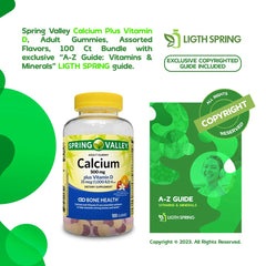 Lightspring Calcium Plus Vitamin D label highlights gluten-free and non-GMO status