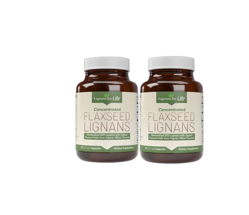 Lignans For Life dog flaxseed capsules bottle close-up highlighting coat shine
