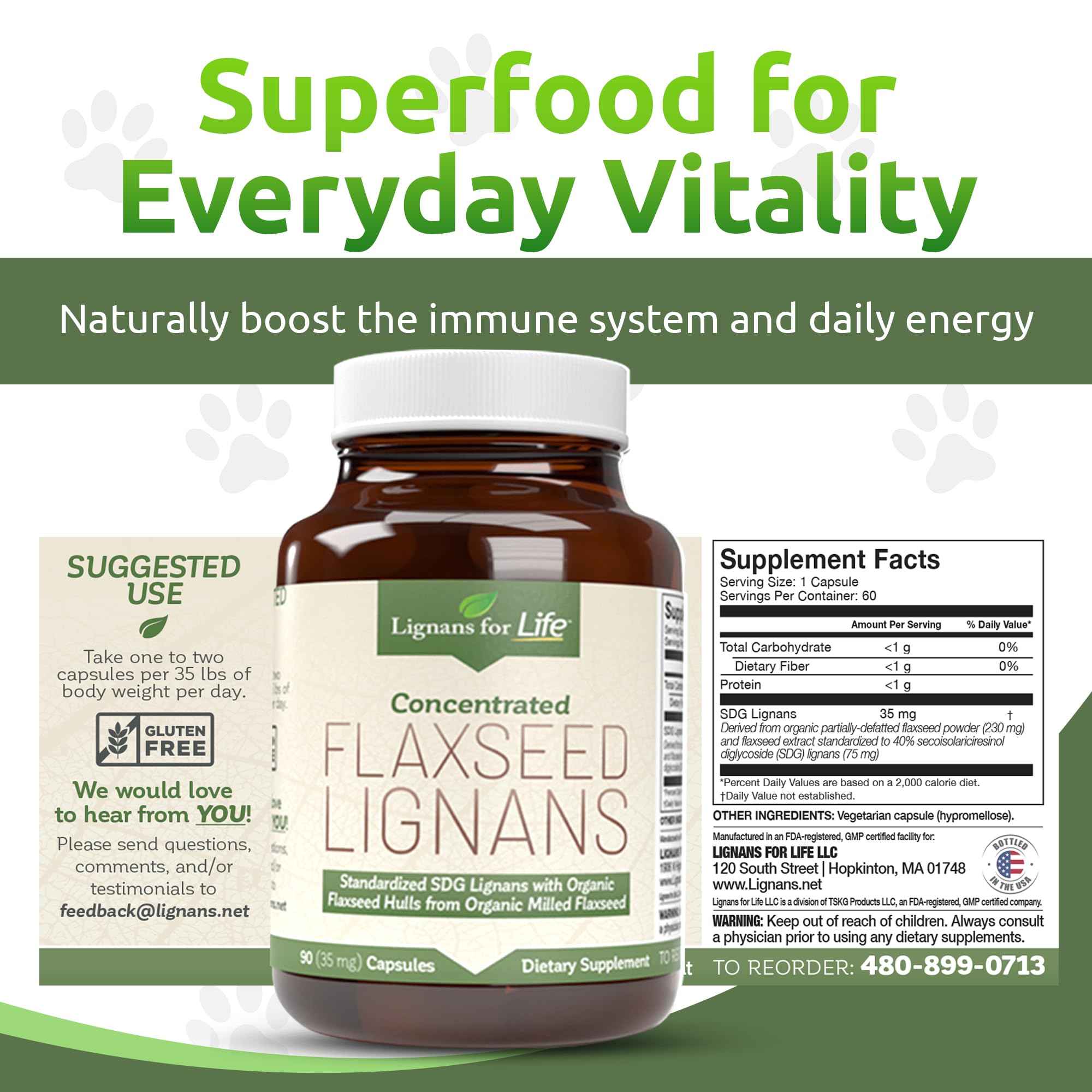 Flaxseed hulls symbolize premium ingredients for dogs' health.