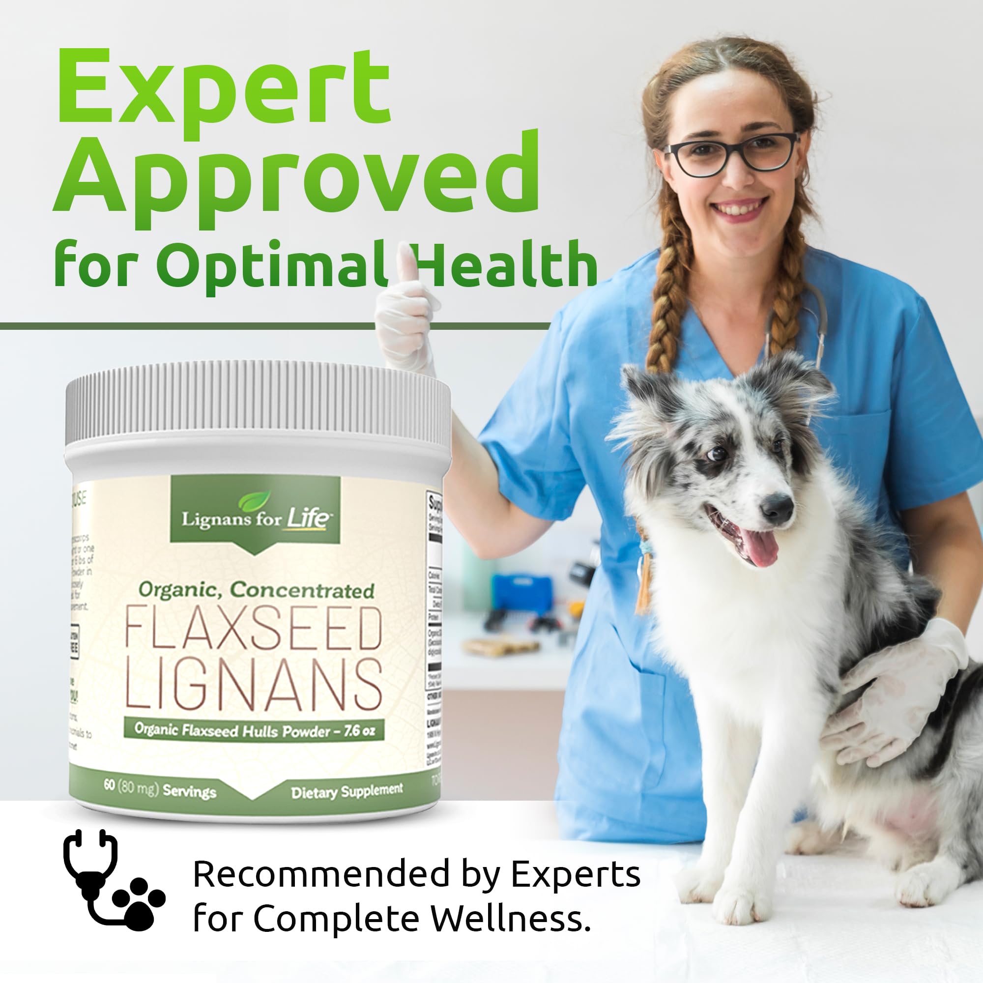 Lignans For Life flaxseed powder – nutty flavor enhances smoothies and cereals.