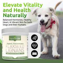 Lignans For Life organic flaxseed hulls – antioxidant-rich powder for heart-friendly routines.