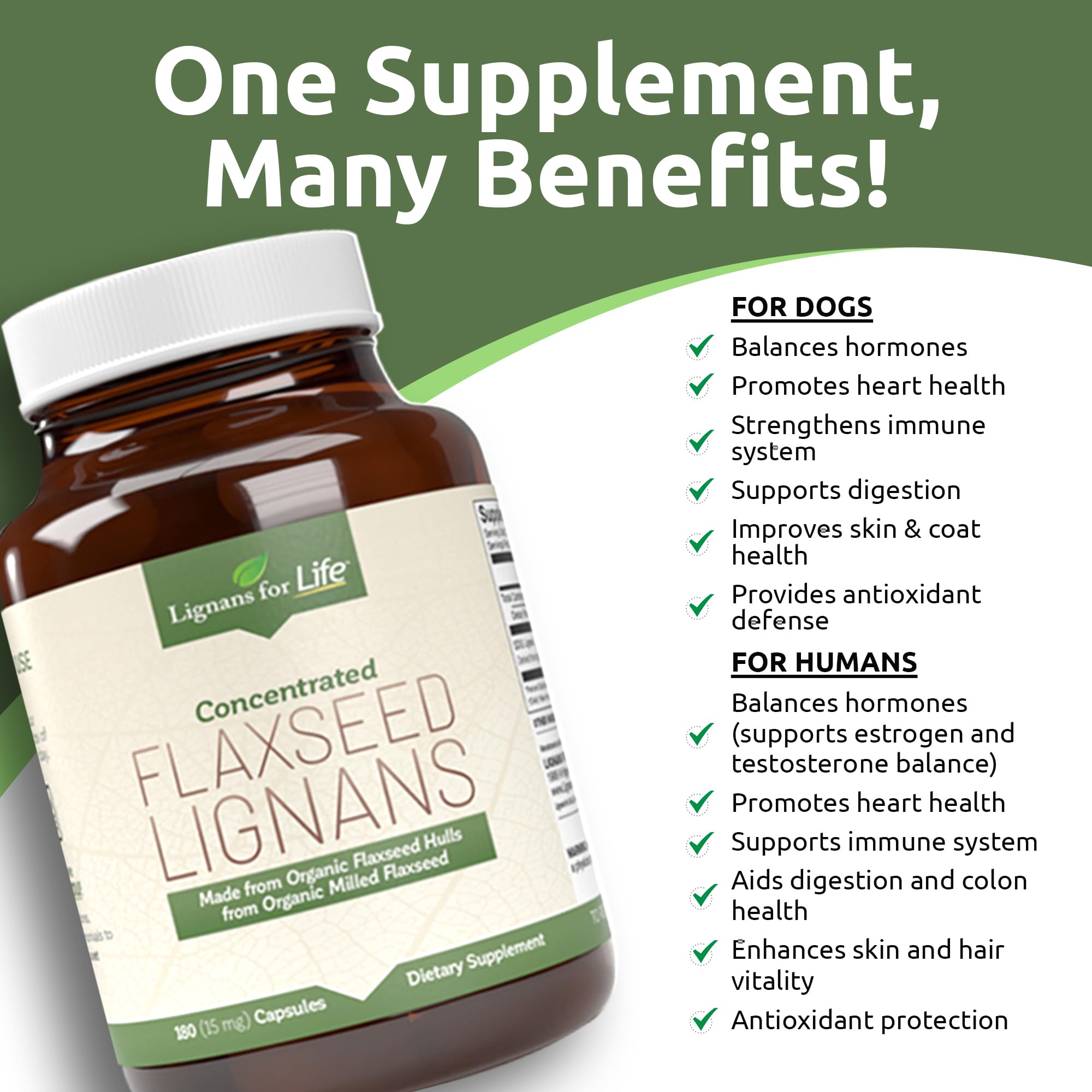 Lignans For Life organic flaxseed ingredients highlighting quality omega-3 and lignans