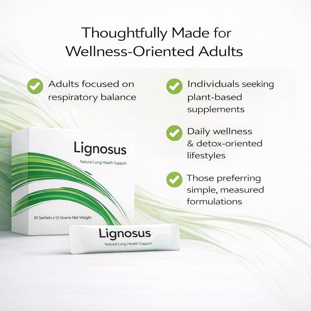 Lignosus Lung Support sachets ready for convenient daily use