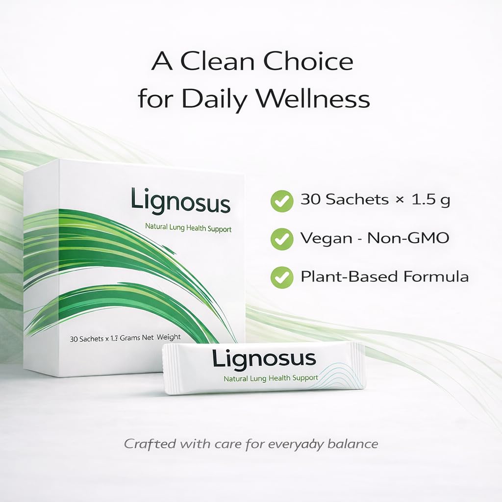 Lignosus Packaging and label detail emphasizing organic ingredients