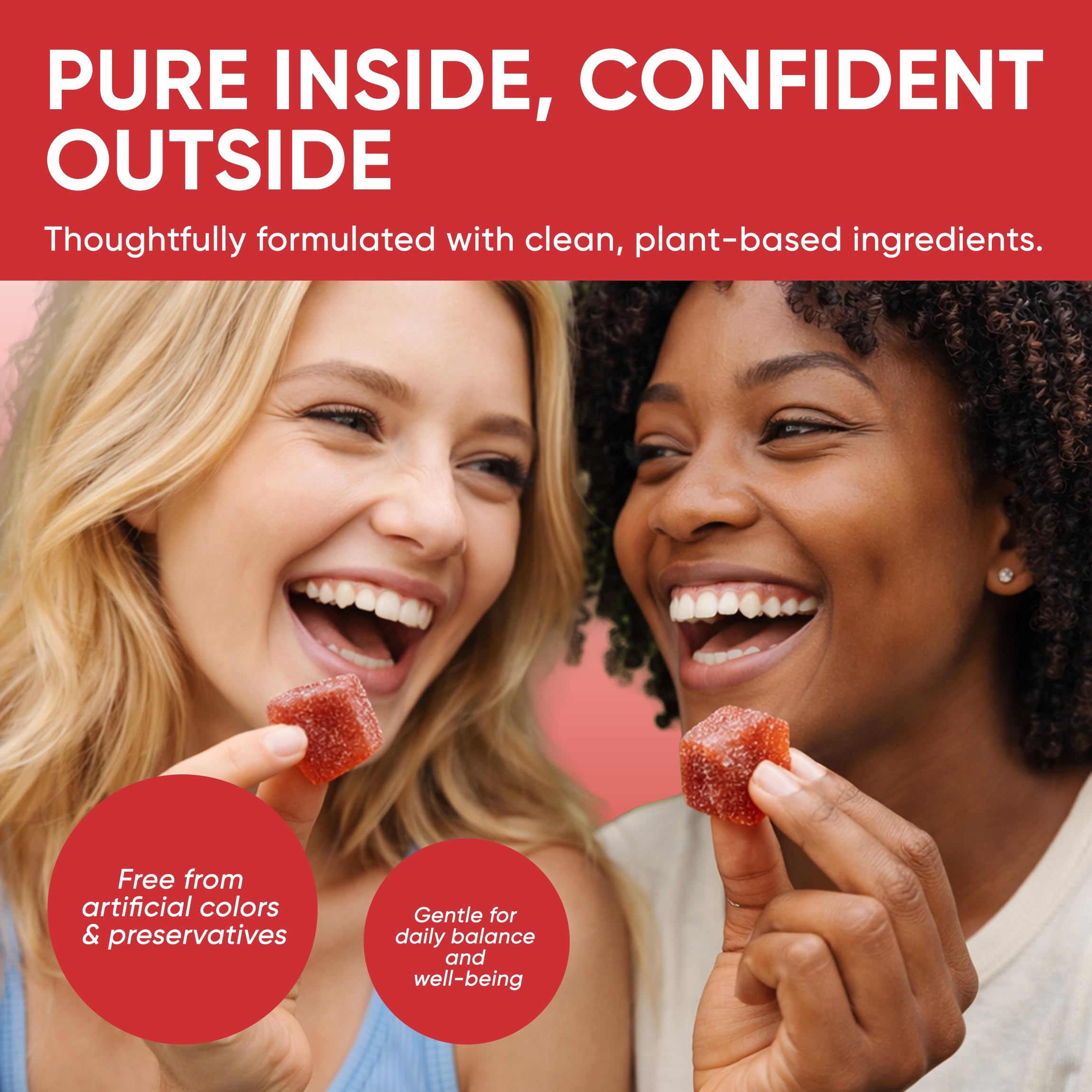 Lignosus Spicy Cubes peach gummy for simple daily self-care and intimacy support
