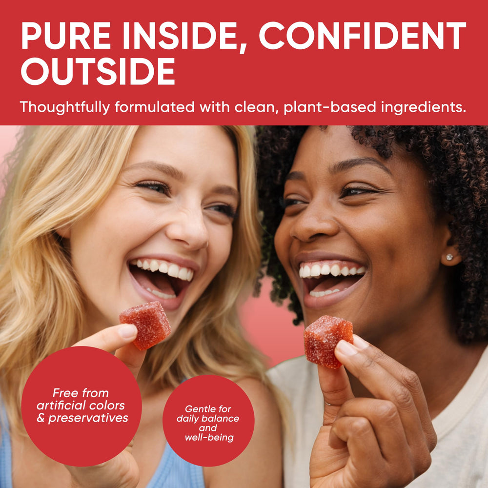 Lignosus Spicy Cubes peach gummy for simple daily self-care and intimacy support