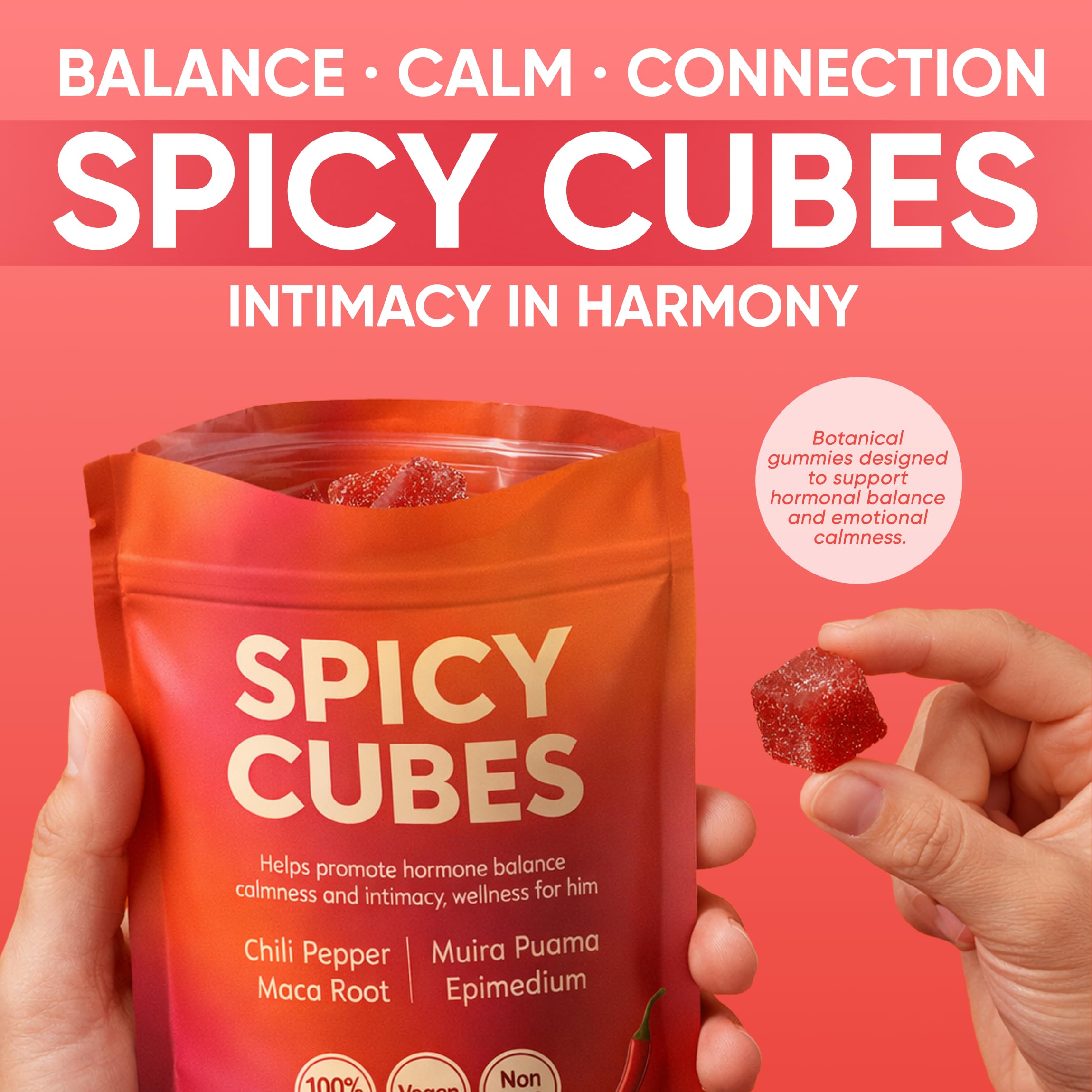 Lignosus Spicy Cubes Epimedium for natural vitality in intimate moments