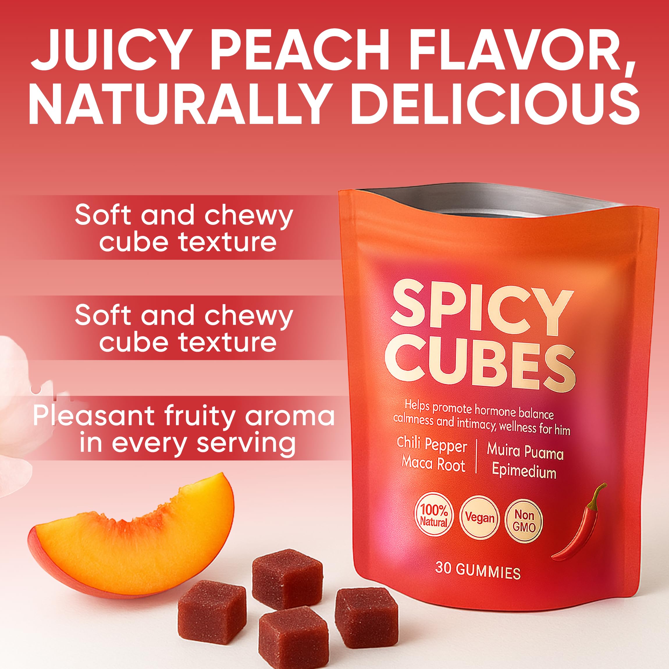 Lignosus Spicy Cubes Maca Root promoting energy and daily balance