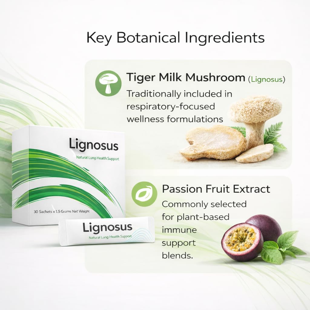 Lignosus Tiger Milk Mushroom ingredient highlight supports respiratory wellness