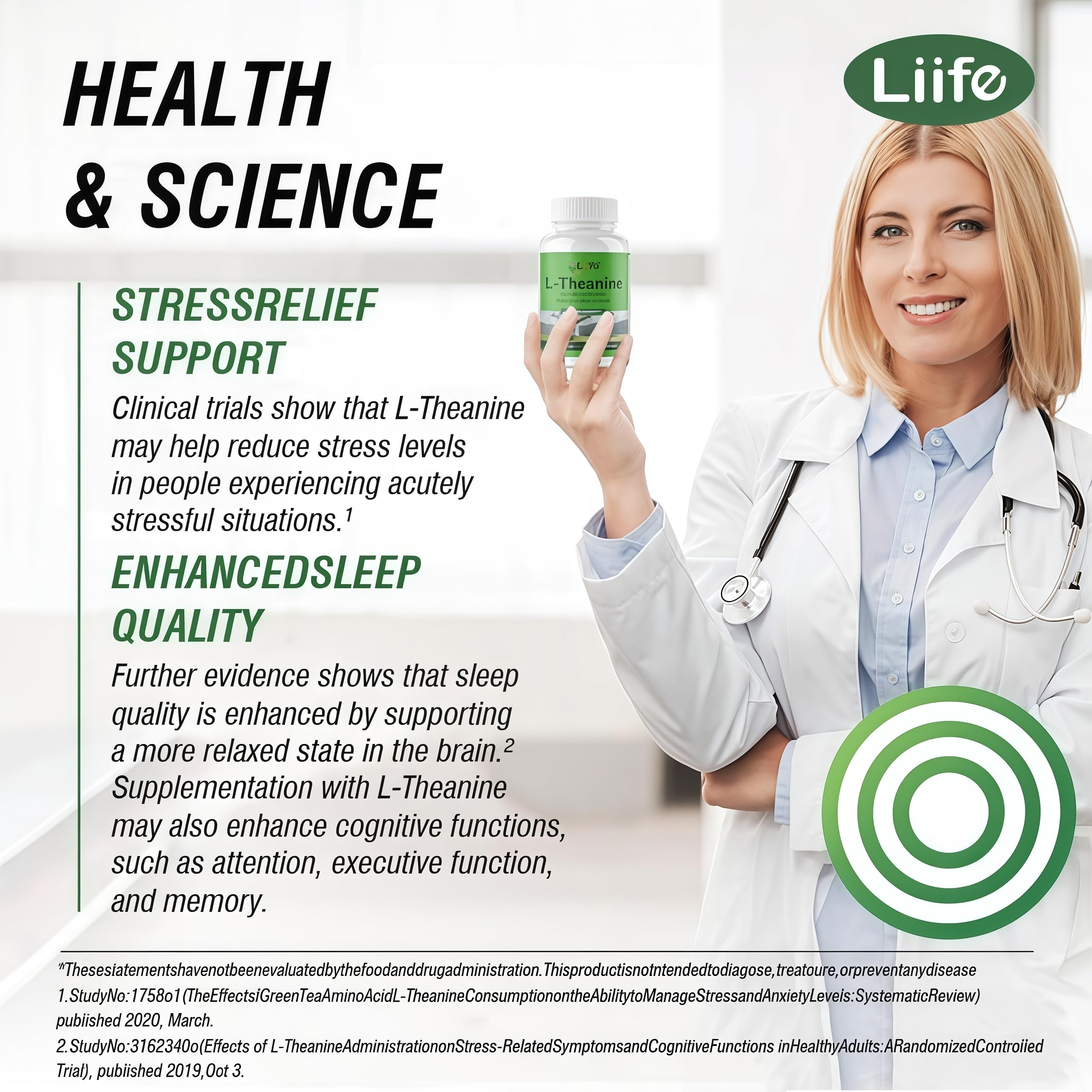 LIIFE veggie capsules packaging emphasizes vegan-friendly formula for sensitive diets.