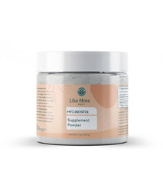 Like Mine Myo-Inositol bottle pour, pure daily supplement for balance