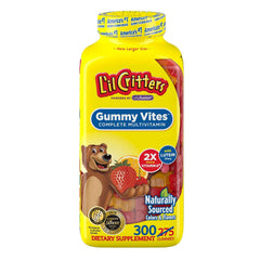 L'il Critters Gummy Vites bottle front with colorful bears for daily kids' vitamins