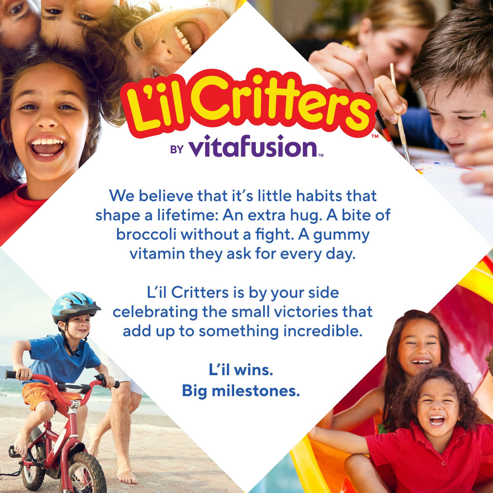 Gomitas de Lil Critters Probiotic Daily Gummy con aroma agradable para la hora del snack.