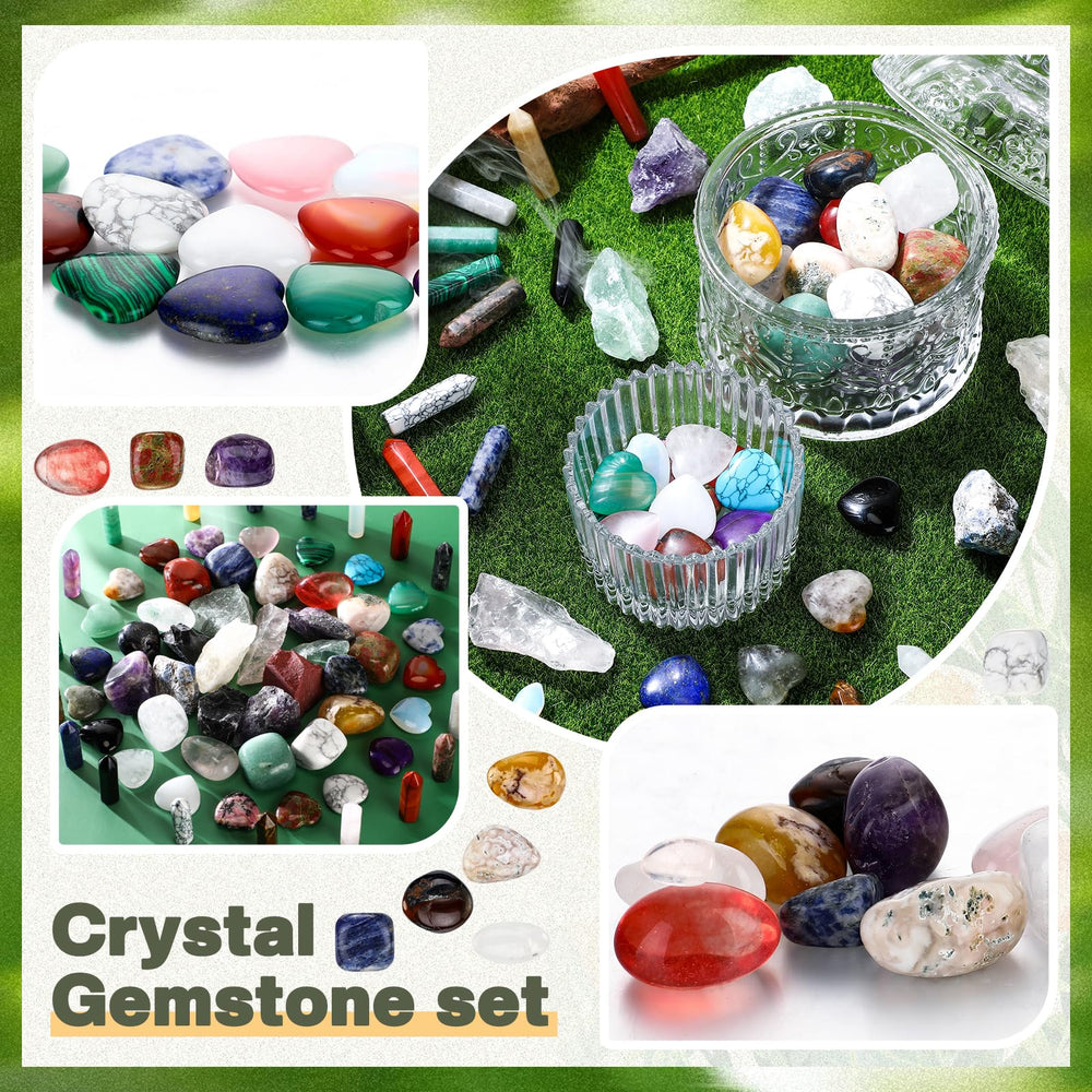 Liliaafar gift packaging of 65 crystals for crystal lovers.
