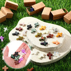Liliaafar natural crystal cross with multicolor facets for delicate spirituality.