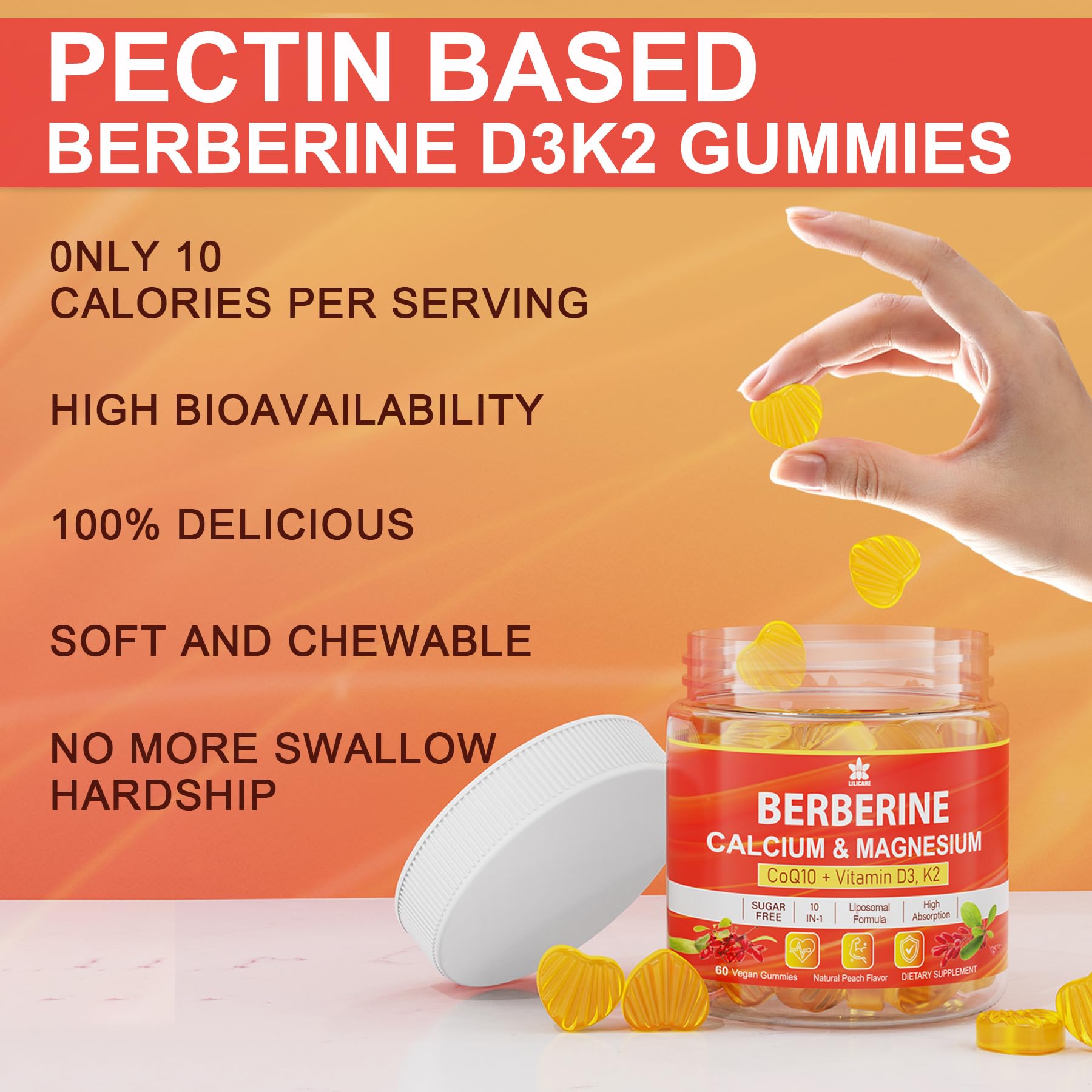 LILICARE Berberine Gummies third party testing certificate communicates safety and purity.