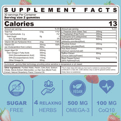 LILICARE calm gummies ingredients section shows the diverse blend for everyday balance.