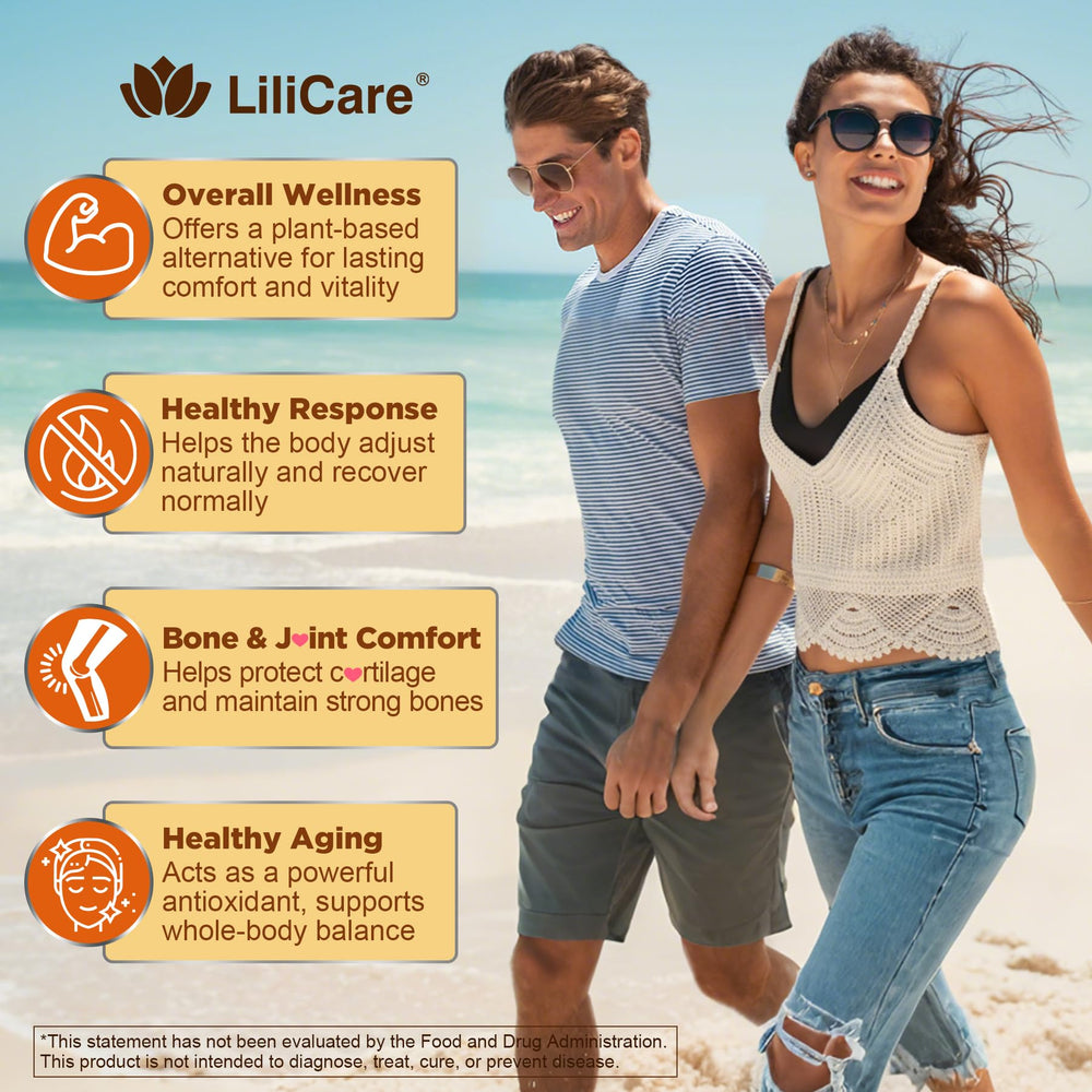 LILICARE D3-K2 calcium bottle highlights bone-support vitamins