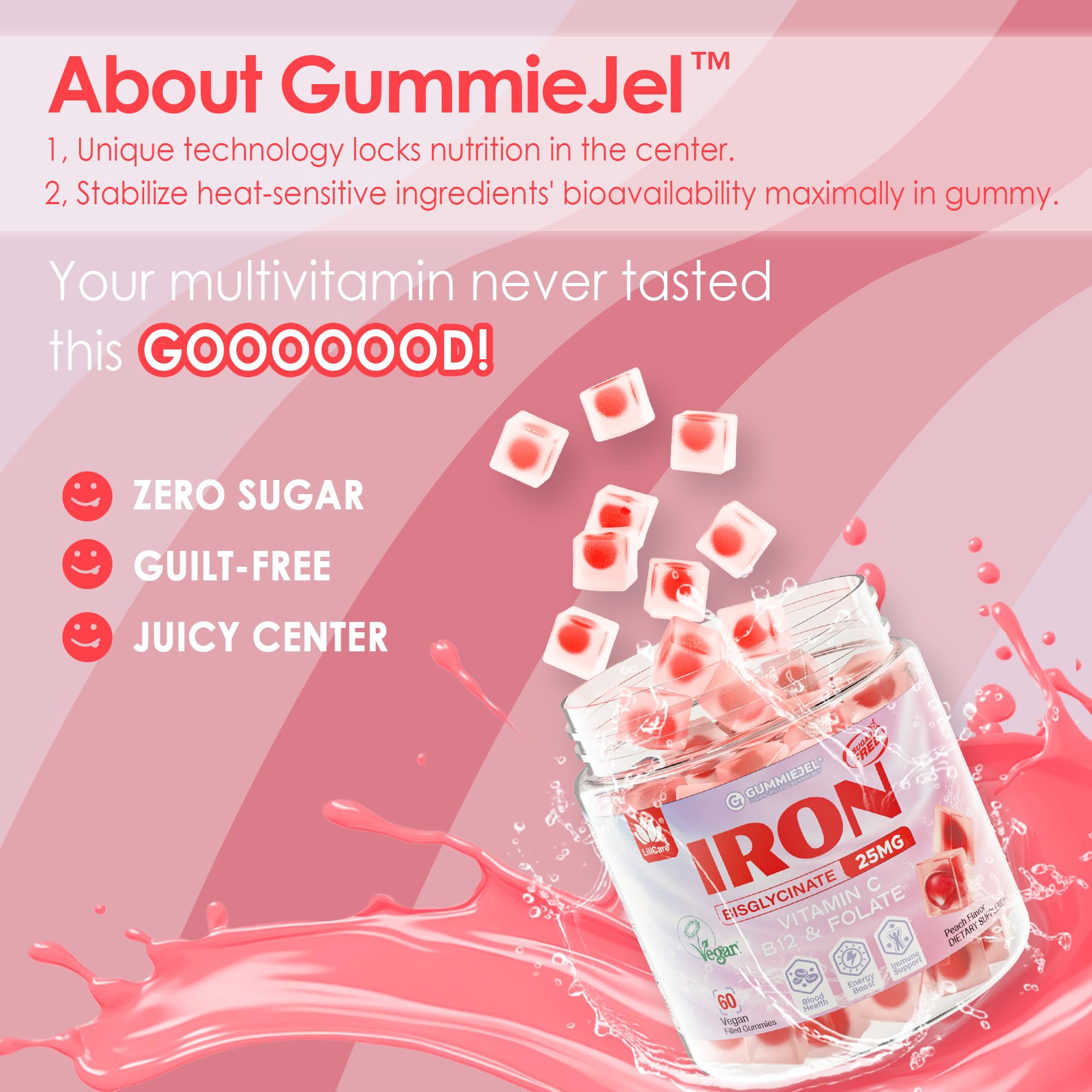 Beet root and Vitamin C ingredients highlighted on the LILICARE packaging.