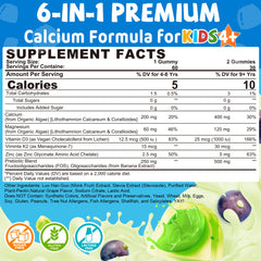 Lilicare grape-flavored gummies close-up appealing to kids