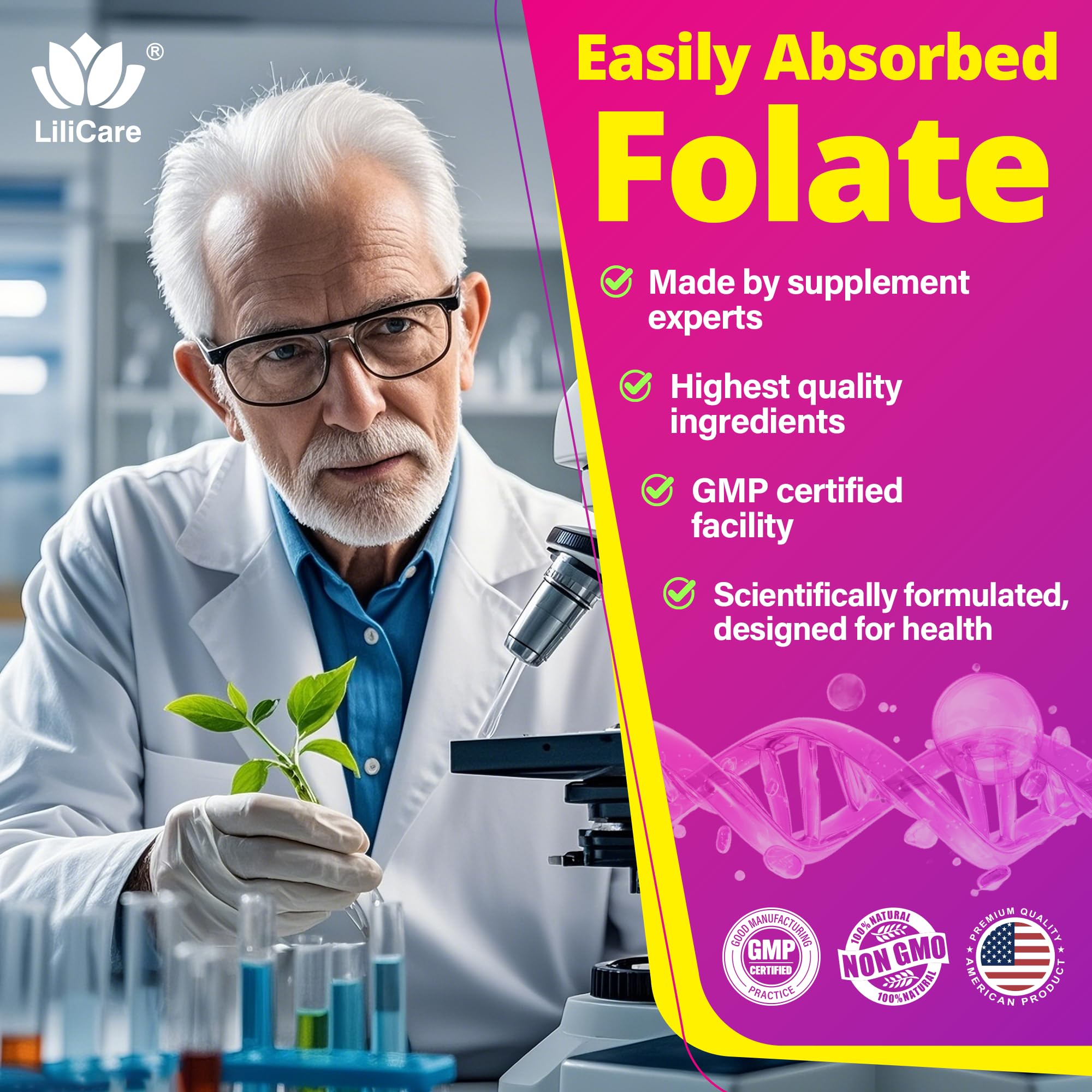 LILICARE ingredients panel and nutrition facts