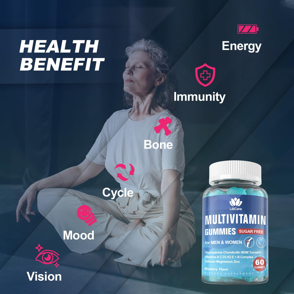 LILICARE methylated multivitamin gummies allergen-free label confirms safety.